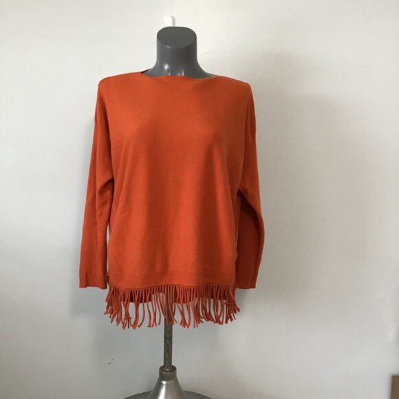 Vivian Shyu Fringed Hem Crew Neck Sweater  Size M - Picture 1 of 11